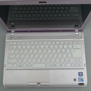 新品高速SSD ピンク ノートパソコン 中古美品 13.3型 SONY VAIO VPCS139FJ Core i3 4GB DVDマルチ 無線 Bluetooth Windows10 Officeの画像