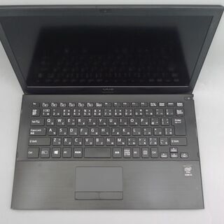 軽量 薄型 ノートパソコン 超高速SSD Windows10 中古美品 13型 SONY VJP132C11N 第5世代 Core i5 4GB 無線 Bluetooth カメラ Officeの画像