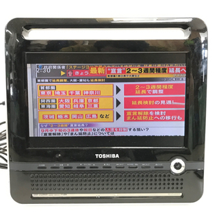 TOSHIBA DVD内蔵型テレビ 12V型の画像