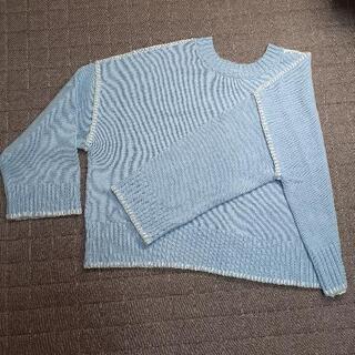 新品　2wayハンドステッチ風ニットカーディガンの画像