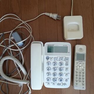 SHARPコードレス留守番電話機の画像