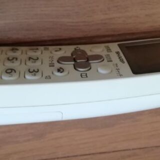 SHARPコードレス留守番電話機の画像
