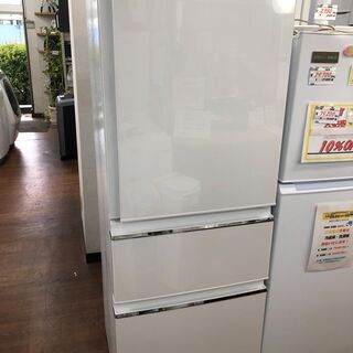 【リサイクルショップどりーむ天保山店】冷蔵庫　3ドア　MITSUBISHI　三菱　MR-CX33F　ホワイト　330L　2021年製　高年式　中古品【3ヵ月保証付き】