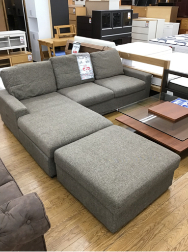 KI-36【ご来店頂ける方限定】アルモニア　カウチソファ3点セット