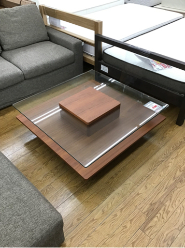 KI-38【ご来店頂ける方限定】アルモニア　KARENガラスセンターテーブル