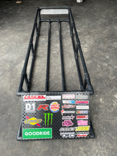 ルーフラック　イレクターパイプ　自作