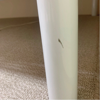 組み立て式パイプ二段ベッド　ホワイト [中古]の画像