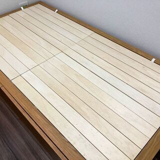 ［都内引取限定］無印良品 収納ベッド シングル オークの画像