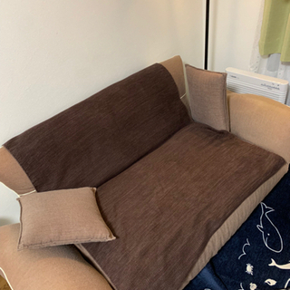 茶色のソファ譲ります！の画像