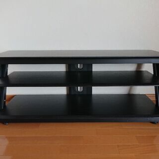 テレビ台　キャスター付　ブラック