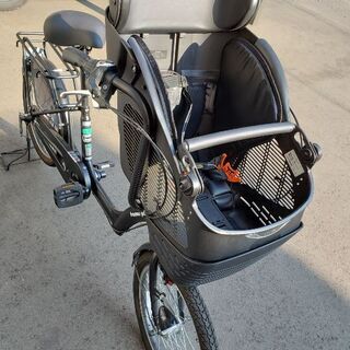 【お取引中】子供乗せ自転車　前乗り　安全ロック付き