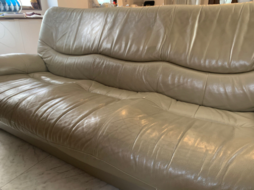 ソファー　(本革ベージュ)