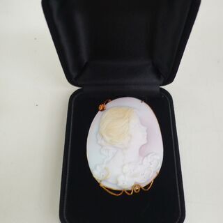 【店頭取引のみ】sirena CONCH SHELL CAMEO カメオ ペンダントトップ兼ブローチ