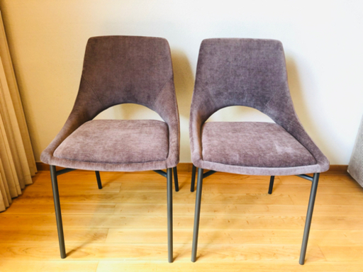 Francfranc［フランフラン］ダイニングチェアx2脚セット:超美品