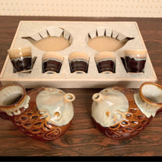 【未使用】ふぐ 酒器  7点セットの画像