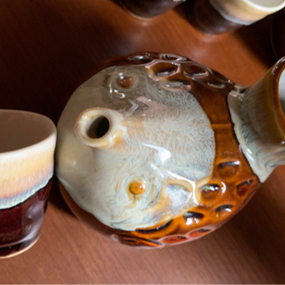 【未使用】ふぐ 酒器  7点セットの画像