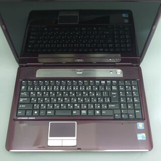 あずき色 ノートパソコン Windows10 中古良品 15.6型ワイド 富士通 AH550/5A Core i5 4GB 500GB DVDRW 無線 Wi-Fi Office 即使用可能の画像