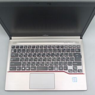 日本製 ノートパソコン 中古良品 13.3型 FUJITSU 富士通 E736/M 第6世代 Core i5 8GB DVDマルチ 無線LAN Bluetooth Windows10 Officeの画像