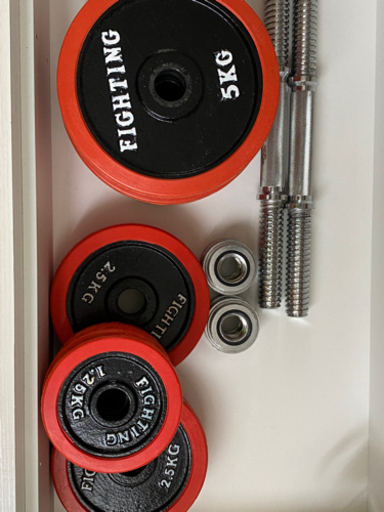 【即決希望価格】筋トレベンチとダンベル片腕20キロ×2