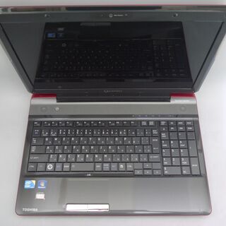 赤色 ノートパソコン 中古良品 15型ワイド 東芝 dynabook V65/86LK Core i3 4GB 500GB Blu-ray 無線LAN webカメラ Windows10 Office の画像