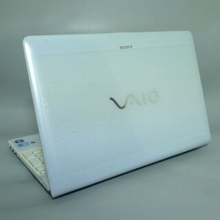 コスパ最強 ノートパソコン ホワイト Windows10 中古美品 15型 SONY VAIO VPCEB48FJ Core i3 4GB 500GB DVDRW 無線 Bluetooth Officeの画像