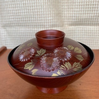 蓋付汁椀5個組（直径12､5cm）未使用品