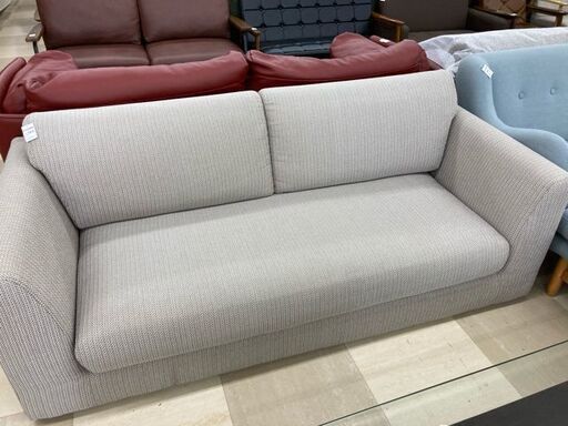 3人掛けｿﾌｧｰ ｸﾞﾚｰ 布