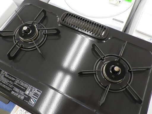 都市ガス用 ガステーブル パロマ 右強火 2018年製 IC-N86B-R 水無し片面焼き グリル 西岡店