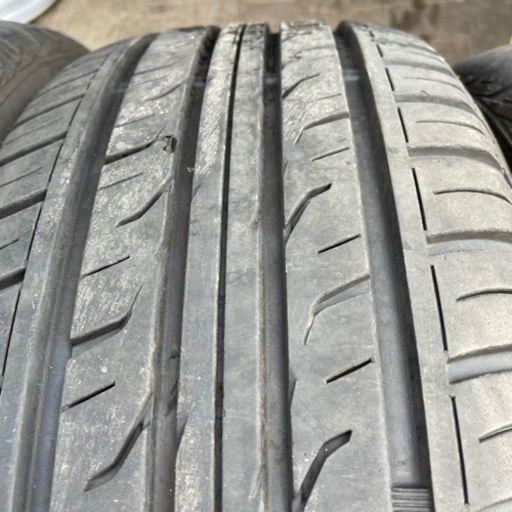 バリ山　ダンロップ　グランドレックPT3 235/55R18 夏タイヤ　2017年製