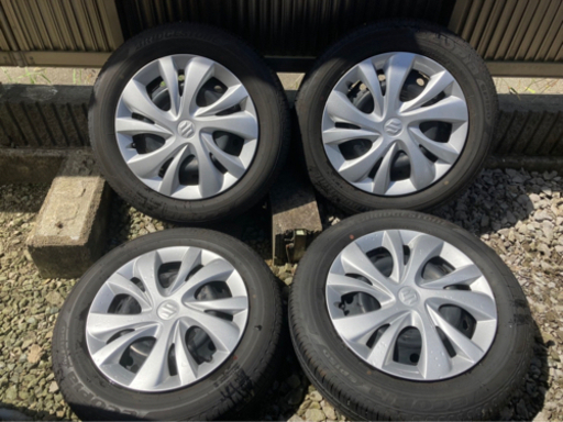 ご購入ありがとうございました！スズキ スイフト純正タイヤ☆ 2019年 ブリヂストン エコピア175/65R15 バリ溝 美品 鉄ホイールキャップ