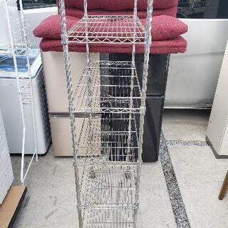 シルバーラック スチールラック 5段 キャスター付　幅75×奥行35×高さ159cmの画像