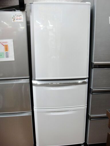 三菱　335L　冷蔵庫　MR-C34A-W