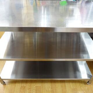 ステンレス 調理台 作業台 幅120cm 3段タイプ 業務用 厨房 ワーク 