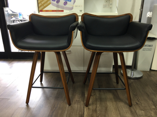 【美品】バーチェア　2脚セット　RAMO