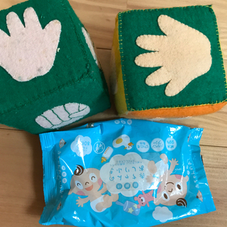 手作りおもちゃ　じゃんけんサイコロの画像