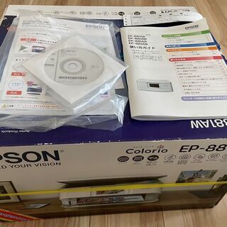 1★美品EPSON EP-881AW エプソンプリンターおまけ付★の画像