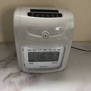  VOICE タイムレコーダー VT-1000　タイムカード　リボンカセット　カギ有りの画像