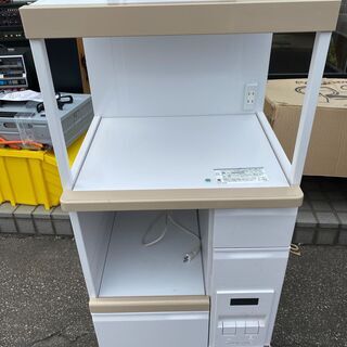 レンジ台 エムケー精工 FKD-306 米びつ付 スライドテーブ...