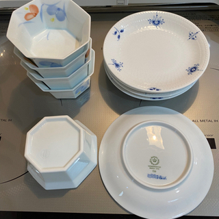 ロイヤルコペンハーゲン 小鉢 5点セット ロイヤルコペンハーゲンのプレートと小鉢5セット