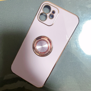iPhone 12用 ケースリング付き 薄型 軽量耐衝撃  
