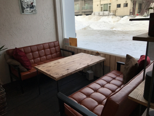 cafeで使用、ブラウンソファ2脚セット