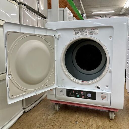 美品【 HITACHI 】日立 乾燥5.0㎏ 電気衣類乾燥機 エアハッチで、はやく、やさしく乾燥 DE-N50W