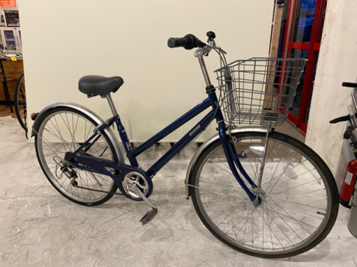 【LEDオートライト】26インチ　6段 ネイビー