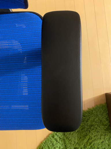 エルゴヒューマン エンジョイ ほぼ新品 オフィスチェア ブルー ヘッドレスト付き