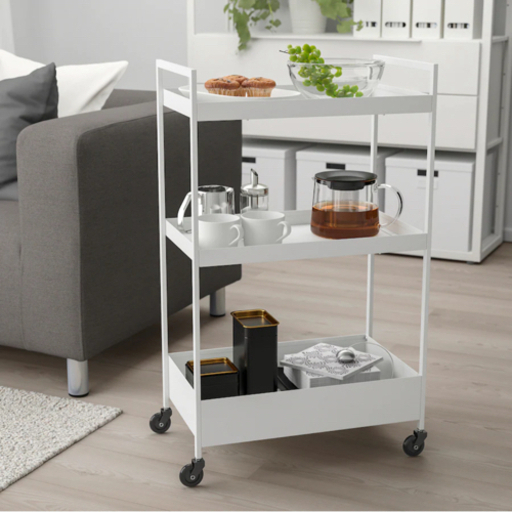 【新品　2台】IKEA NISSAFORS ニッサフォース ワゴン　ホワイト