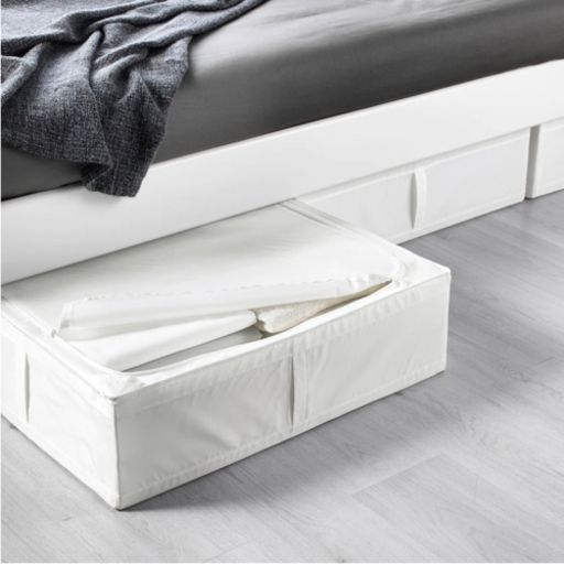 【新品　4個】IKEA SKUBB スクッブ 収納ケース　ホワイト　69x55x19cm