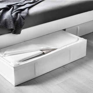 【新品　4個】IKEA SKUBB スクッブ 収納ケース　ホワイト　93x55x19cmの画像
