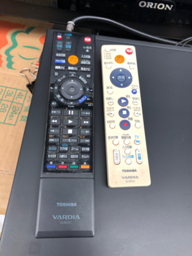 TOSHIBA HDD /DVD レコーダー　リモコン付き