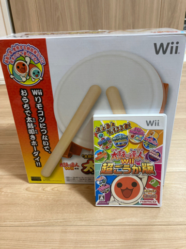 wii 太鼓の達人　太鼓とバチ\u0026超豪華版ソフト(wiiuでもプレイ可能)