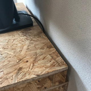 ハンドメイド　机　パソコン机　パソコン用　OSB合板　自作机　DIYの画像